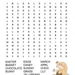 Easter Word Search Free Printable For Kids (With Images