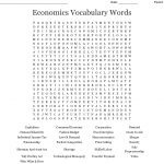 Economics Vocabulary Words Word Search   Wordmint