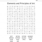 Elements Of Art & Principles Of Design Word Search   Wordmint