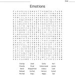 Emotions Word Search   Wordmint
