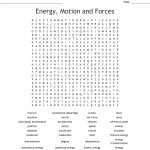 Energy, Motion And Forces Word Search   Wordmint