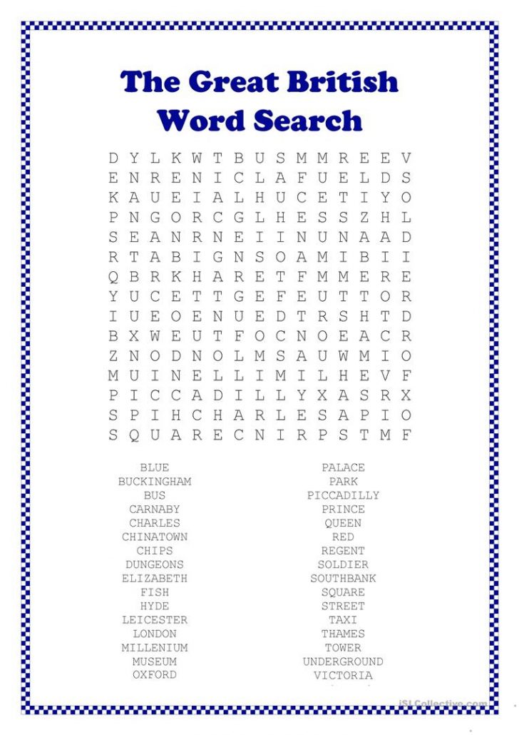 English Esl London Wordsearch Worksheets - Most Downloaded - Word ...