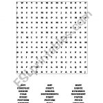 English Worksheets: Music Word Search