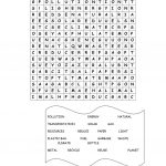 Environment Wordsearch   English Esl Worksheets For Distance
