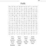 Faith Word Search   Wordmint