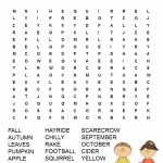 Fall Word Search Free Printable | Fall Words, Fall Word