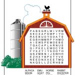 Farm Animal Word Search Printable | Woo! Jr. Kids Activities