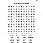 Farm Animals Word Search   Wordmint