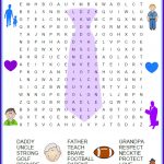 Father's Day Word Search : Woman Of Many Roles