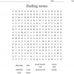 Finding Nemo Word Search   Wordmint