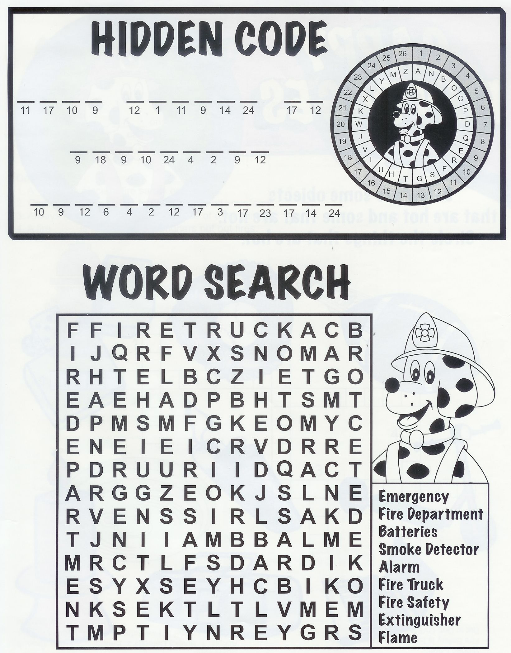 Fire Safety Word Search | Fire Prevention Week, Fire Safety