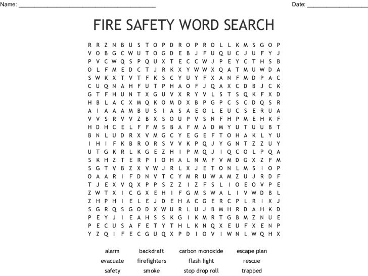 Firefighter Word Search - Wordmint | Word Search Printable