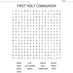 First Holy Communion Word Search   Wordmint