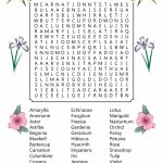 Flower Word Search