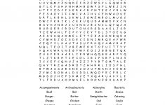 Food & Culinary Terms Wordsearch – Wordmint