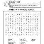 Free Armor Of God Word Search. (It Also Serves As A Review