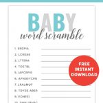 Free Printable Baby Shower Games   Pjs And Paint   Volume 1