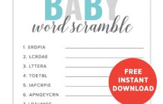 Free Printable Baby Shower Games – Pjs And Paint – Volume 1