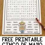 Free Printable Cinco De Mayo Word Search | Cinco De Mayo