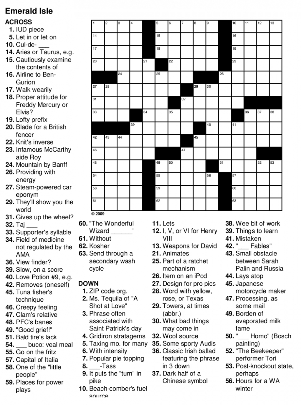 Free Printable Crossword Puzzles For Kids &amp;amp; Adults Easy