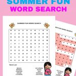 Free Printable Summer Fun Word Search | Summer Fun, Cool