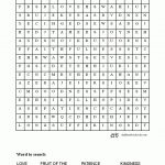 Fruit Of The Spirit Word Search | Gnr8 Crafts & Colouring
