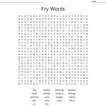 Fry Words Word Search   Wordmint