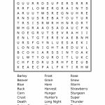 Full Moon Names Word Search