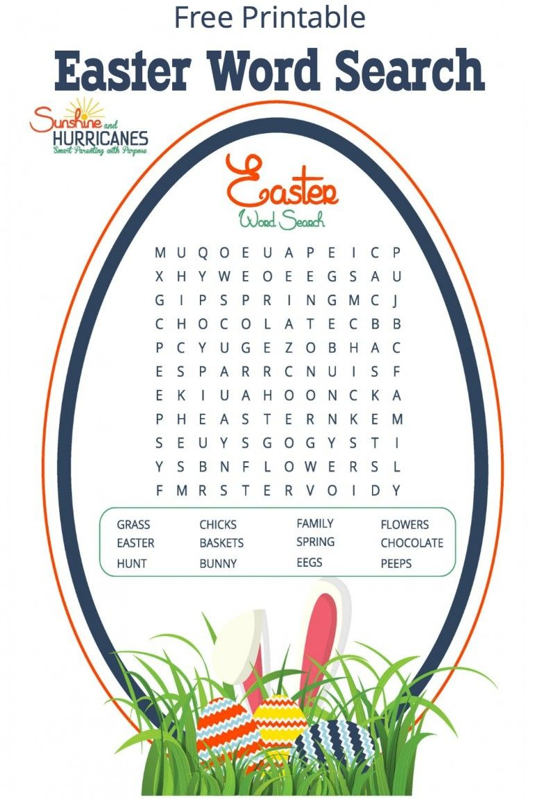 Fun And Festive Printable Easter Word Search | Easter Games