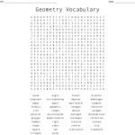 Geometry Vocabulary Word Search   Wordmint