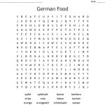 German Food Word Search   Wordmint