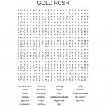 Gold Rush Word Search   Wordmint