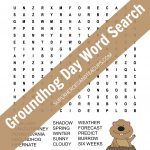 Groundhog Day Word Search Free Printable