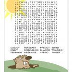 Groundhog Day Word Search | Groundhog Day, Groundhog Day