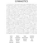 Gymnastics Word Search   Wordmint
