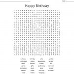 Happy Birthday Word Search   Wordmint