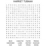 Harriet Tubman Word Search   Wordmint