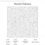 Harriet Tubman Word Search   Wordmint