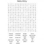 Hello Kitty Word Search   Wordmint