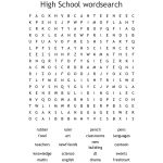 High School Wordsearch   Wordmint
