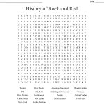 History Of Rock And Roll Word Search   Wordmint