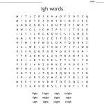 Igh Words Word Search   Wordmint