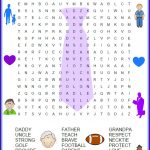 Image Result For Free Printable Father's Day Word Search