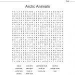 It's All About The Arctic Word Search   Wordmint