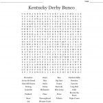 Kentucky Derby Word Search   Wordmint