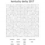 Kentucky Derby Word Search   Wordmint