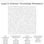 Lang/lit Grammar Terminology Wordsearch   Wordmint