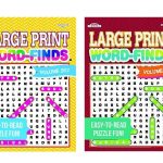 Large Print Word Search Puzzle Book Easy To Read Puzzles Books Vol 257 &  258 Set