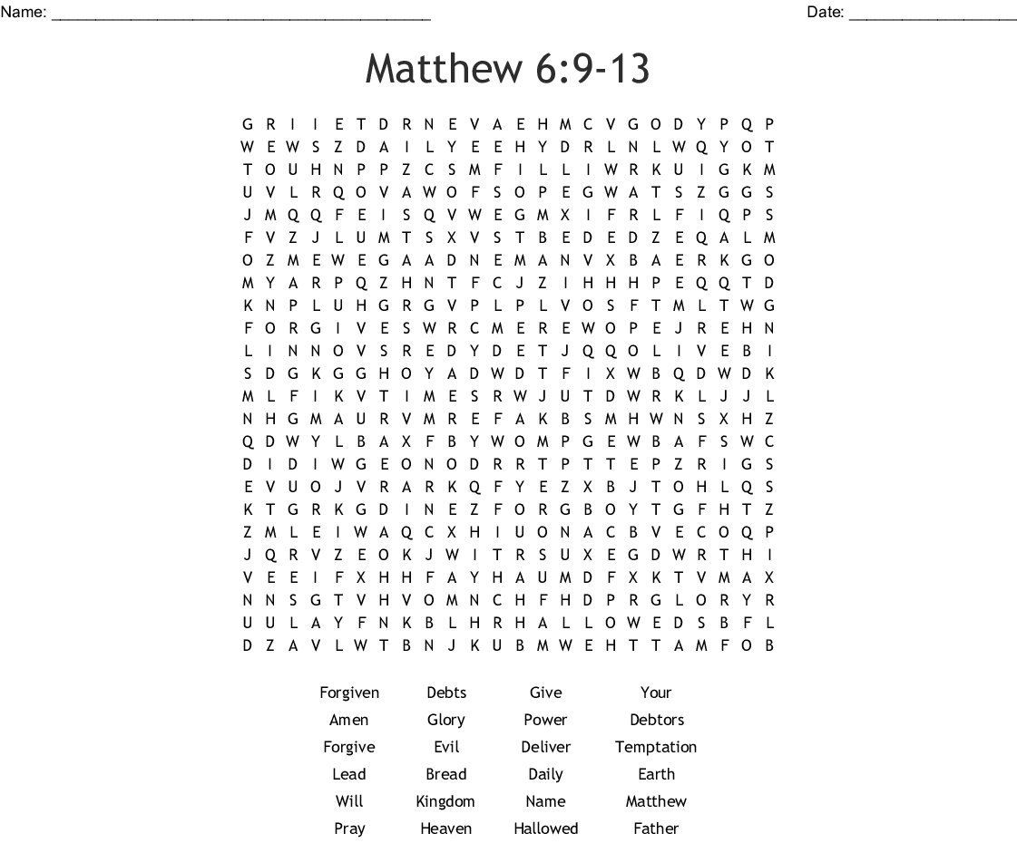 Prayer Word Search Wordmint Word Search Printable