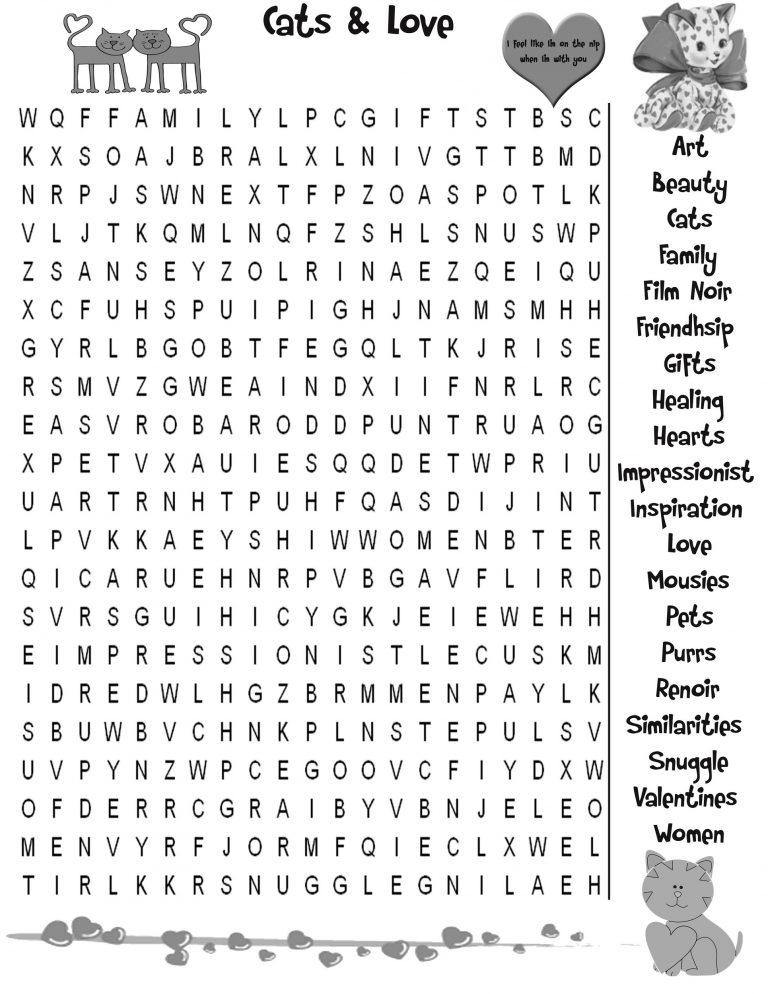 What Is Love Word Search